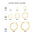 Skinny Extra-Large Hoop Earrings in 10k Gold, 70mm