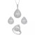Double Halo Pear Cluster Jewelry Collection in 14k White Gold, Created for Macy's