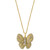 EFFY® Yellow Diamond (1/3 ct. t.w.) & White Diamond (1/3 ct. t.w.) Butterfly 18" Pendant Necklace in 14k Gold