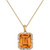 EFFY® Citrine (1-1/3 ct. t.w.) & Diamond (1/5 ct. t.w.) 18" Pendant Necklace in 14k Gold