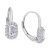 Lab-Created Moissanite Leverback Earrings (4/5 ct. t.w.) in Sterling Silver