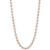 White Cultured Freshwater Pearl (7-1/2mm) and Gold Bead Collar Necklace in 14k Rose Gold