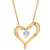 Diamond Heart Pendant Necklace (1/5 ct. t.w.) in 14k White or Yellow Gold, 16" + 4" extender