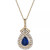Ruby (3/4 ct. t.w.) & Diamond (1/3 ct. t.w.) 18" Pendant Necklace in 14k Gold (Also Available in Sapphire or Emerald)