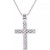 Diamond Cross 22" Pendant Necklace (1/2 ct. t.w.) in 14k Gold-Plated Sterling Silver or Sterling Silver (Also in Black Diamonds)
