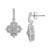 Diamond Quatrefoil Drop Earrings (1/3 ct. t.w.) in Sterling Silver