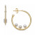 Cultured Freshwater Pearl (4mm) Extra Small Hoop Earrings, Created for Macy's