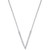 Diamond "V" Necklace (1/10 ct. t.w.) in Sterling Silver