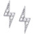 Cubic Zirconia Lightning Bolt Stud Earrings in Sterling Silver, Created for Macy's