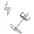 Cubic Zirconia Lightning Bolt Stud Earrings in Sterling Silver, Created for Macy's
