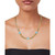 Swiss Blue Topaz Weave Link 18" Collar Necklace (10-1/2 ct. t.w.) in 14k Gold-Plated Sterling Silver