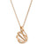Chocolate Diamond & Nude Diamond Swirling Teardrop 18" Pendant Necklace (3/8 ct. t.w.) in 14k Rose Gold