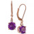 Blue Topaz (3-1/3 ct. t.w.) & Diamond Accent Drop Earrings in 14k Rose Gold (Also Available in Citrine & Amethyst)