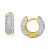 Crystal Clay 18k Gold-Plated Sterling Silver Hoop Earrings, Created for Macy's