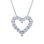 Diamond 18" Heart Pendant Necklace (2 ct. t.w.) in 14k White Gold