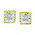 Cubic Zirconia Princess Stud Earrings in Sterling Silver, Created for Macy's