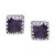 Cubic Zirconia Princess Stud Earrings in Sterling Silver, Created for Macy's