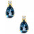 London Blue Topaz (1 ct. t.w.) and Diamond Accent Stud Earrings in 14K Yellow Gold or 14K White Gold