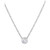 Lab-Created Diamond Bezel Solitaire Pendant Necklace (1/5 ct. t.w.) in Sterling Silver, 18" + 2" extender