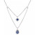Gemstone & Diamond (1/5 ct. t.w.) Layered 18" Pendant Necklace