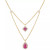 Gemstone & Diamond (1/5 ct. t.w.) Layered 18" Pendant Necklace
