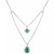 Gemstone & Diamond (1/5 ct. t.w.) Layered 18" Pendant Necklace