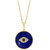 EFFY® Lapis Lazuli & Diamond (1/20 ct. t.w.) Evil Eye 18" Pendant Necklace in 14k Gold