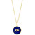 EFFY® Lapis Lazuli & Diamond (1/20 ct. t.w.) Evil Eye 18" Pendant Necklace in 14k Gold