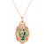Aquaprase Candy & Diamond (5/8 ct. t.w.) Adjustable Pendant Necklace in 14k Rose Gold