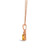 Chocolatier® Cinnamon Citrine (5/8 ct. t.w.) & Diamond (1/10 ct. t.w.) Bee Pendant Necklace in 14k Gold, 18" + 2" extender