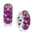Splash by EFFY® Ruby (1-3/8 ct. t.w.) & Pink Sapphire (3/4 ct. t.w.) Hoop Earrings in Sterling Silver