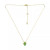 Lab-Created Green Quartz Cluster Pendant Necklace, 16" + 2" extender, Created for Macy's
