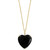 EFFY® Onyx & Diamond (1/20 ct. t.w.) Heart 18" Pendant Necklace in 14k Gold