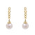 Cultured Freshwater Pearl Fashion Earrings in 14K Yellow Gold