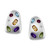 EFFY® Multi-Gemstone (2 ct. t.w.) & Diamond (1/20 ct. t.w.) Hoop Earrings in Sterling Silver