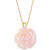 Mother-of-Pearl Rose 18" Pendant Necklace in 10k Gold