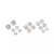 Diamond Halo Two-Level Stud Earrings (1 ct. t.w.) in 14k White, Yellow or Rose Gold