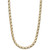 14k Gold Necklace, 16" Diamond Cut Popcorn Chain (1-5/8mm)
