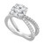 Certified Lab Grown Diamond Solitaire X Engagement Ring (3-3/8 ct. t.w.) in 14k White Gold