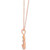 Nude Diamond (1/4 ct. t.w.) & Chocolate Diamond Accent Om Symbol Pendant Necklace in 14k Rose Gold, 18" + 2" extender
