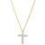 Diamond Cross Pendant Necklace (1/2 ct. t.w.) in 14k Gold, 16" + 2" Extender