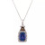 Blueberry Tanzanite (2 ct. t.w.) & Diamond (1/3 ct. t.w.) 18" Pendant Necklace in 14k Gold (Also Available in 14K White Gold)