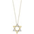 D'Oro by EFFY® Diamond Star of David Pendant Necklace (1/10 ct. t.w.) in 14k Gold