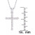 Diamond Cross Pendant Necklace (1/2 ct. t.w.) in Sterling Silver or 14k Gold-Plate Over Sterling Silver, 16" + 2" Extender