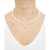 Cultured Freshwater Pearl (6 & 8-1/2mm) & Diamond (1/3 ct. t.w.) Fancy 17" Collar Necklace in 10k Gold