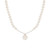 Cultured Freshwater Pearl (6 & 8-1/2mm) & Diamond (1/3 ct. t.w.) Fancy 17" Collar Necklace in 10k Gold