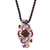 Crazy Collection® Multi-Gemstone Swirl Silk Cord 20" Pendant Necklace (8-1/2 ct. t.w.) in 14k Rose Gold