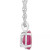 Sapphire Solitaire 18" Pendant Necklace (1 ct. t.w.) in 14k White Gold (Also in Ruby)