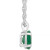 Sapphire Solitaire 18" Pendant Necklace (1 ct. t.w.) in 14k White Gold (Also in Ruby)