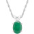 Sapphire Solitaire 18" Pendant Necklace (1 ct. t.w.) in 14k White Gold (Also in Ruby)